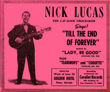 Nick Lucas the Cavalier Troubadour