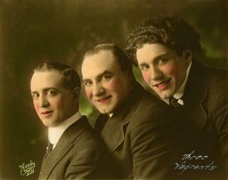 Three Vagrants - Angelo Mignella, John Bergamasco and Frank Lucanese - 1916 - Photo courtesy of Richard Harris